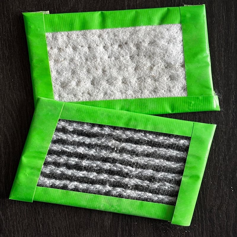 Tapis imperméable auto-cicatrisant à l’argile bentonite