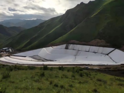 Tejido filtrante geotextil no tejido para vertederos