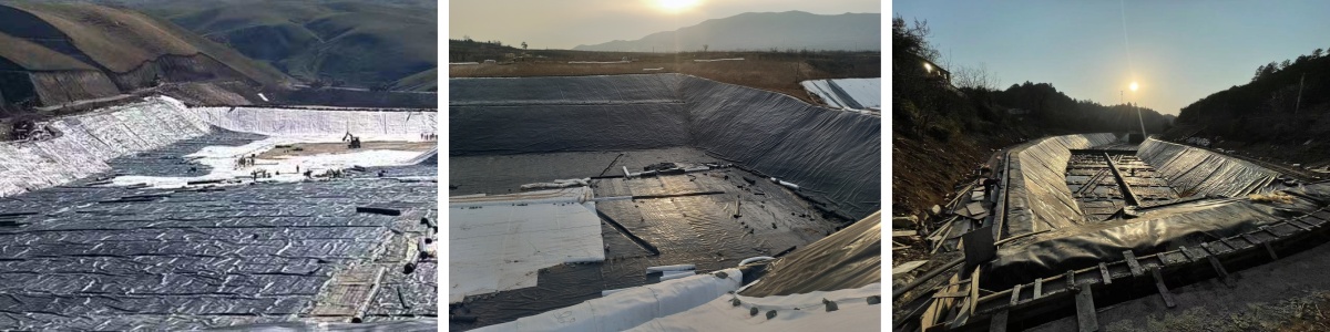 Nitrogen spray Double Rough HDPE Geomembrane Liner