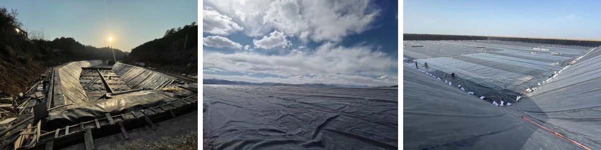 Revestimiento de geomembrana impermeable de HDPE de 0,75 mm