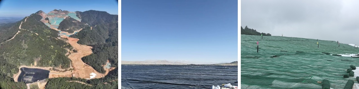 Géomembrane en PEHD texturée par points