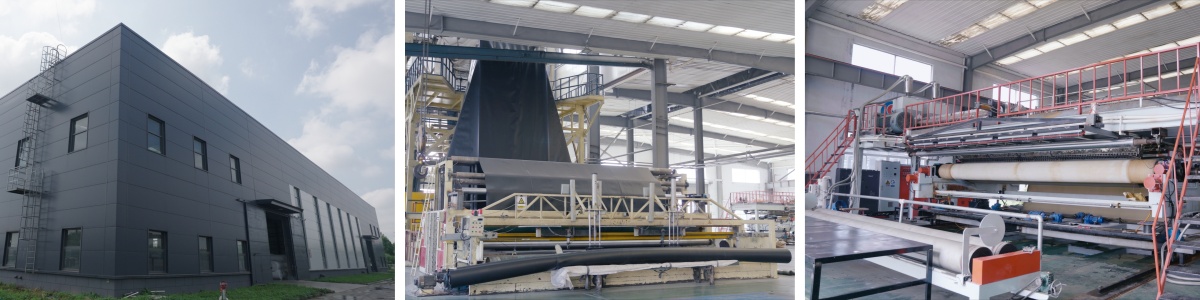 Géomembrane en PEHD texturée par points