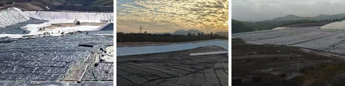 Geomembrana de superficie lisa doble de LDPE de 1,5 mm