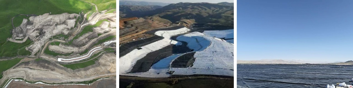 Geomembrana de superficie lisa doble de LDPE de 1,5 mm