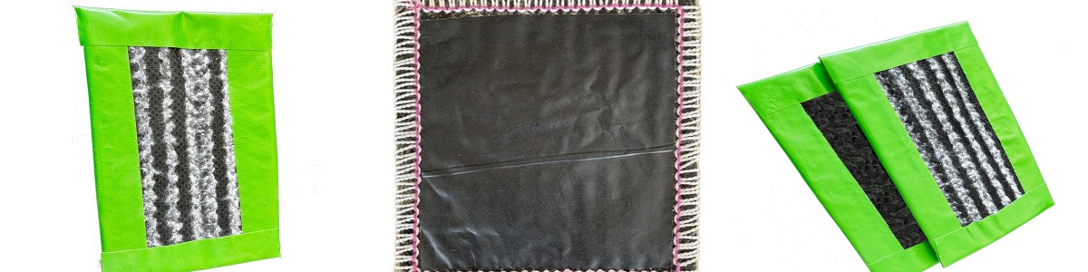 Tapis de bentonite renforcé recouvert de géomembrane