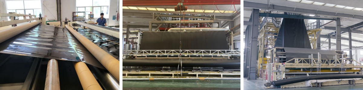 Geomembrana de superficie lisa doble de LDPE de 1,5 mm