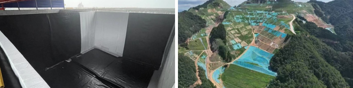 Textured Membrane-Protected Bentonite Liner