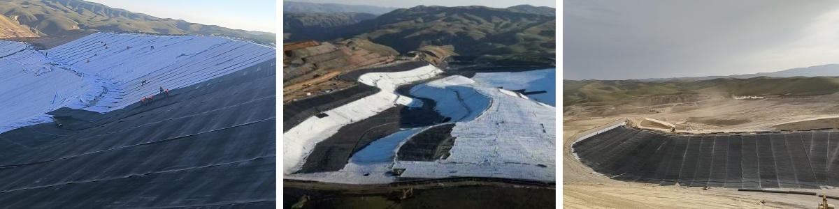 Geomembrana de HDPE de doble superficie rugosa de 1,0 mm