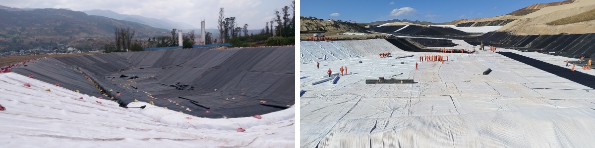 Устойчивая к ультрафиолетовому излучению композитная геомембрана