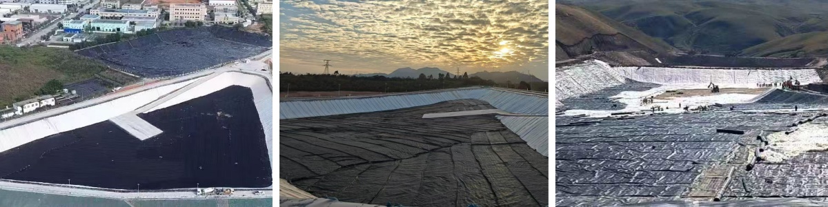 Geomembrana bicolor de PEAD de 1,5 mm