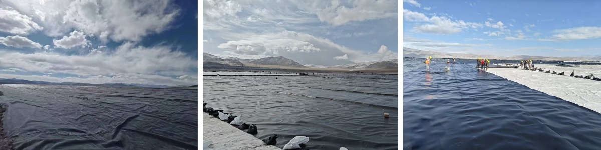 Géomembrane composite géotextile non tissé