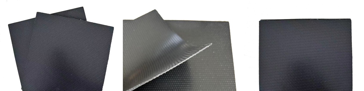 Géomembrane en PEHD texturée par points