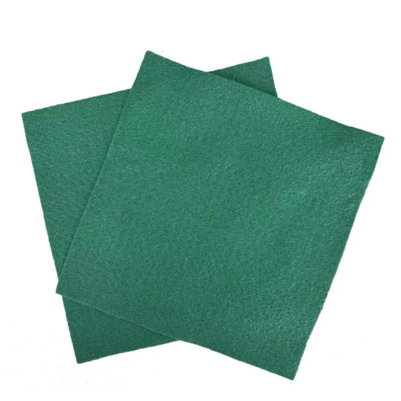 100 г/м² Зеленый коротковолокнистый нетканый геотекстиль