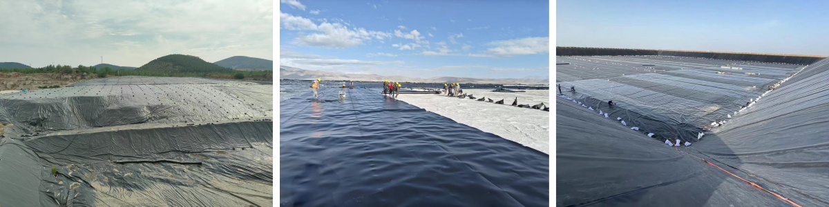 Nitrogen spray Double Rough HDPE Geomembrane Liner