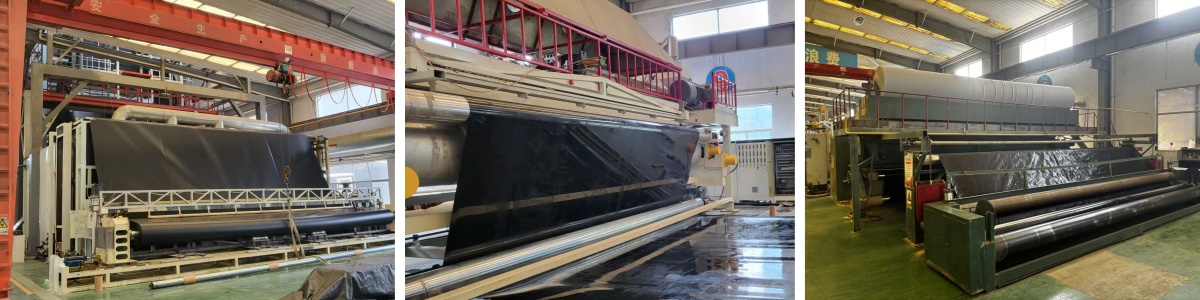 Geomembrana de película soplada doble lisa LLDPE de 0,8 mm