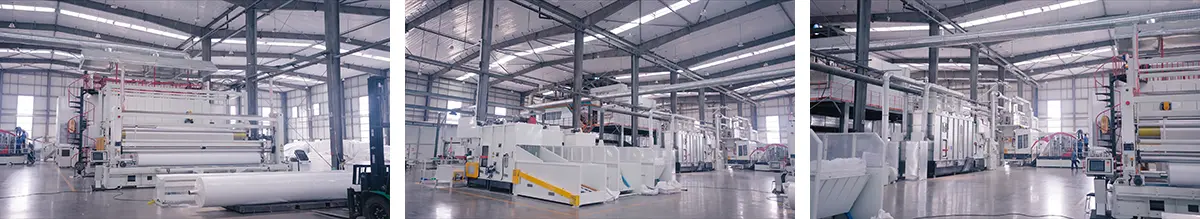 สายการผลิตผ้าใยสังเคราะห์ความแข็งแรงสูง สายการผลิตผ้าใยสังเคราะห์ความแข็งแรงสูง