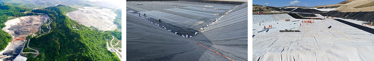 Géotextile en fibres de polyester