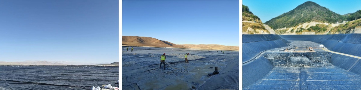 Géomembrane texturée simple en PEBD de 1,0 mm