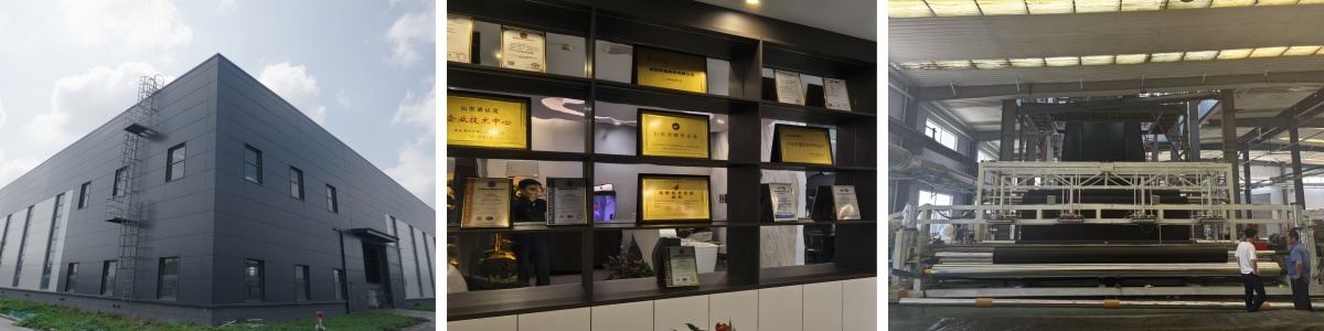 Geomembrana de película soplada doble lisa LLDPE de 0,8 mm